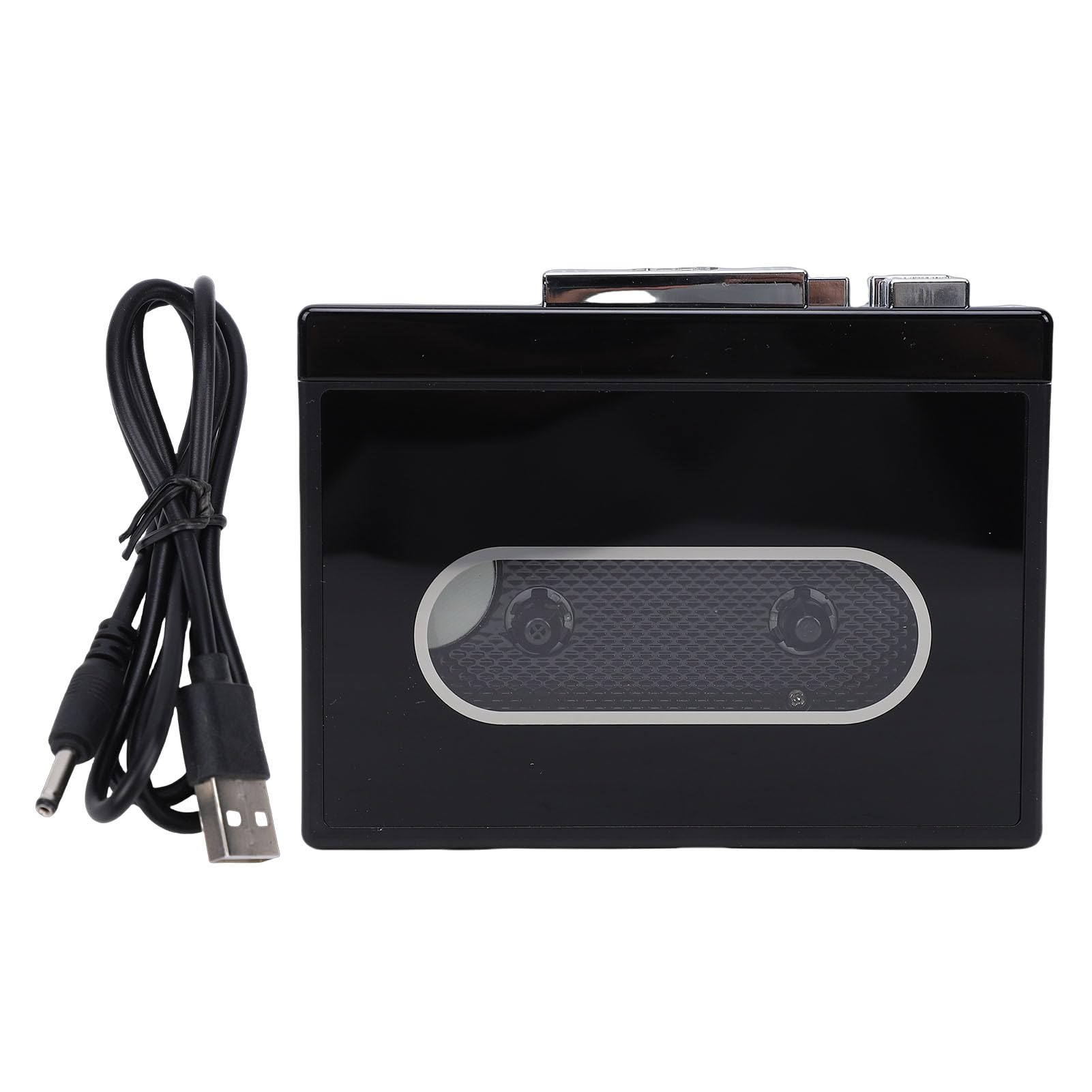 Generic Lettore di Cassette Dispositivo retrò Portatile per la Conversione MP3 Ideale per Uso Domestico Ed Esterno ABS