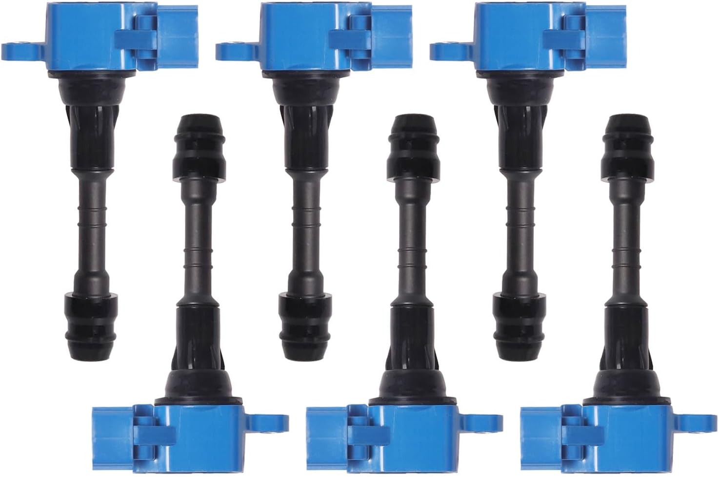 ENA Set of 6 Blue Ignition Coil Pack Compatible with Infiniti Nissan Suzuki I35 QX4 Altima Frontier Maxima Murano NV1500 NV2500 NV3500 Pathfinder Quest Xterra Replacement for UF349 C1406 5C1403