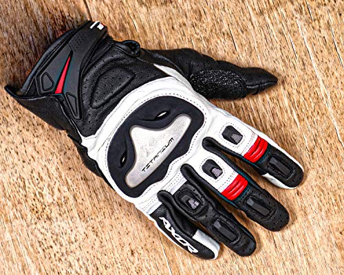 Image of Axor Ventura Black White Riding Gloves-L