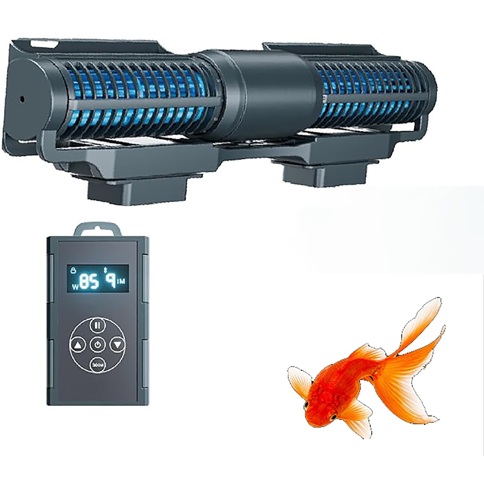 Pompa a onda per acquario, circolazione del flusso d'acqua a 360°, portata regolabile, funzionamento silenzioso per un migliore ambiente del serbatoio