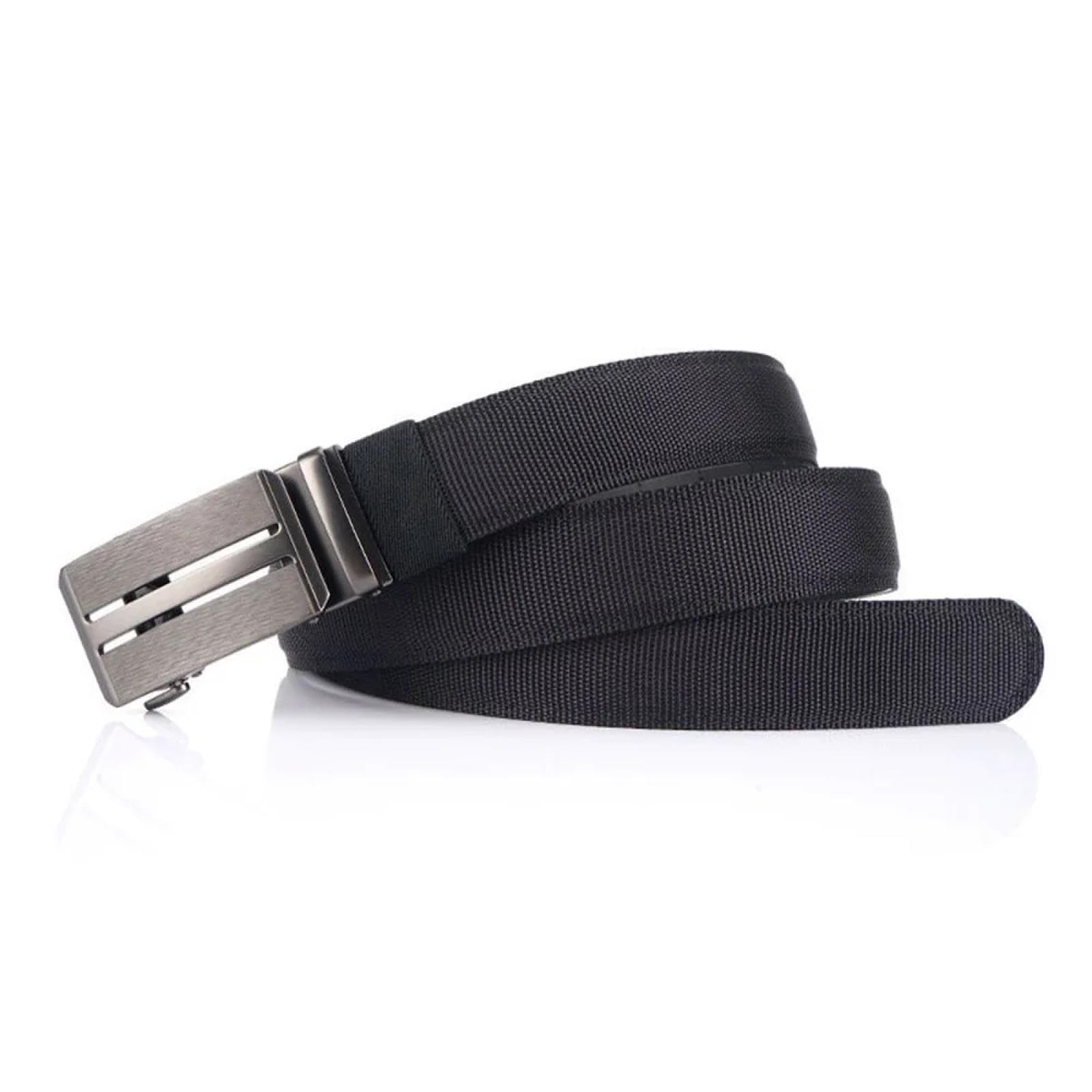 Cinture Cinture da Uomo in Nylon per Uomo, Design Formale, con Fibbie Forate, Accessori per Jeans, 3,5 Cm, Larghezza