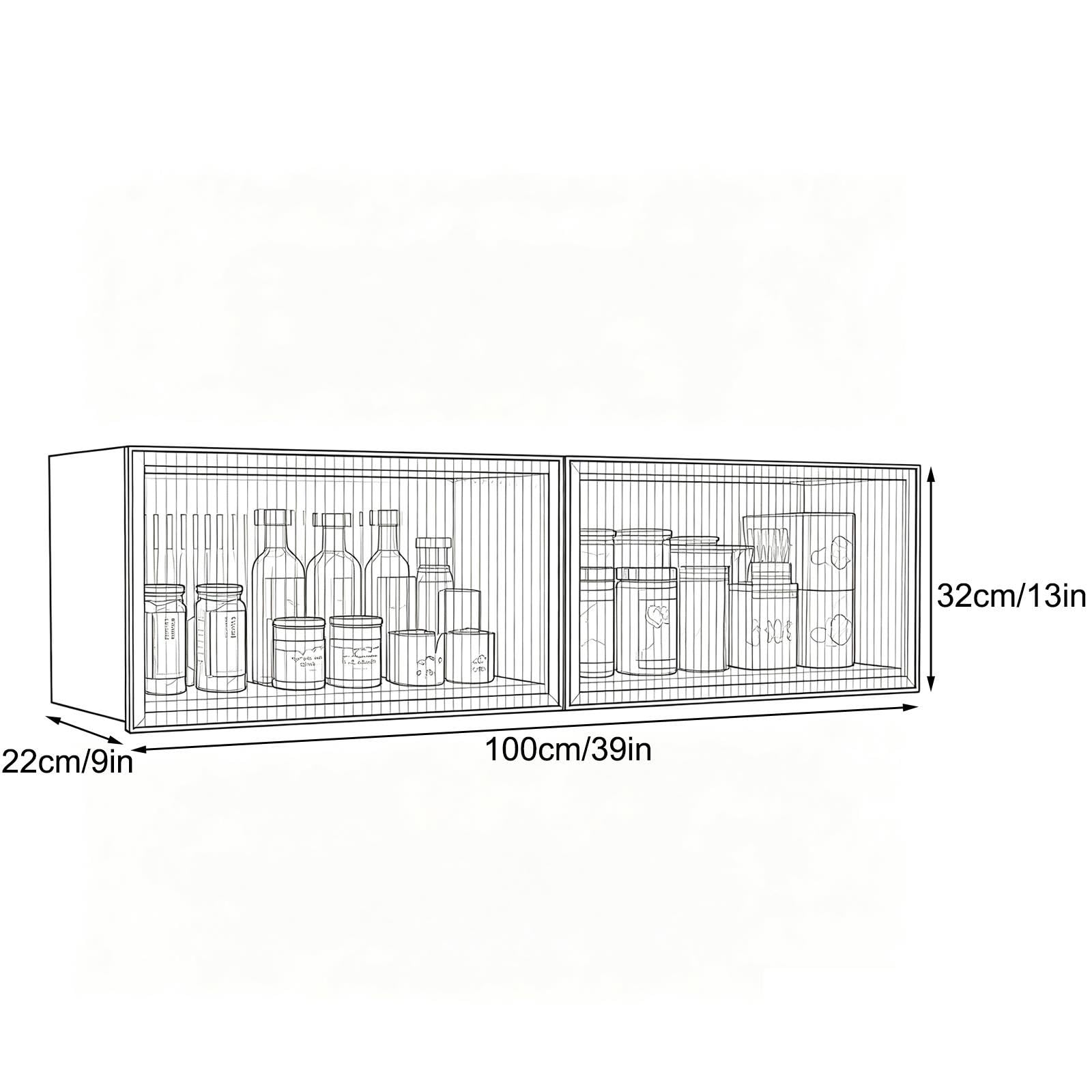 Armarios de Cocina con Puerta Elevable, Armario de Almacenamiento Metálico