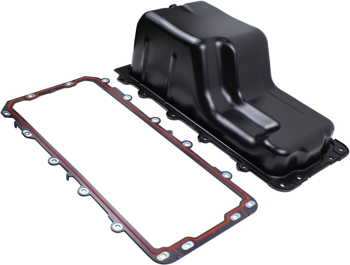 Engine Oil Pan with Gasket Drain Plug for Ford F150 5.4 2008-2010, Expedition 2009-2014, Lincoln Navigator 2009-2014