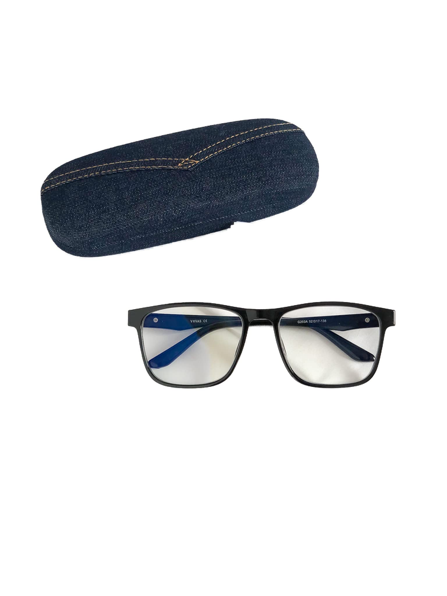 0000 Blue Light Filter Eyewear for Men & Women, Anti Blue Light Eyestrain & UV Glare Blocking,TV Computer Gaming Glasses,Black