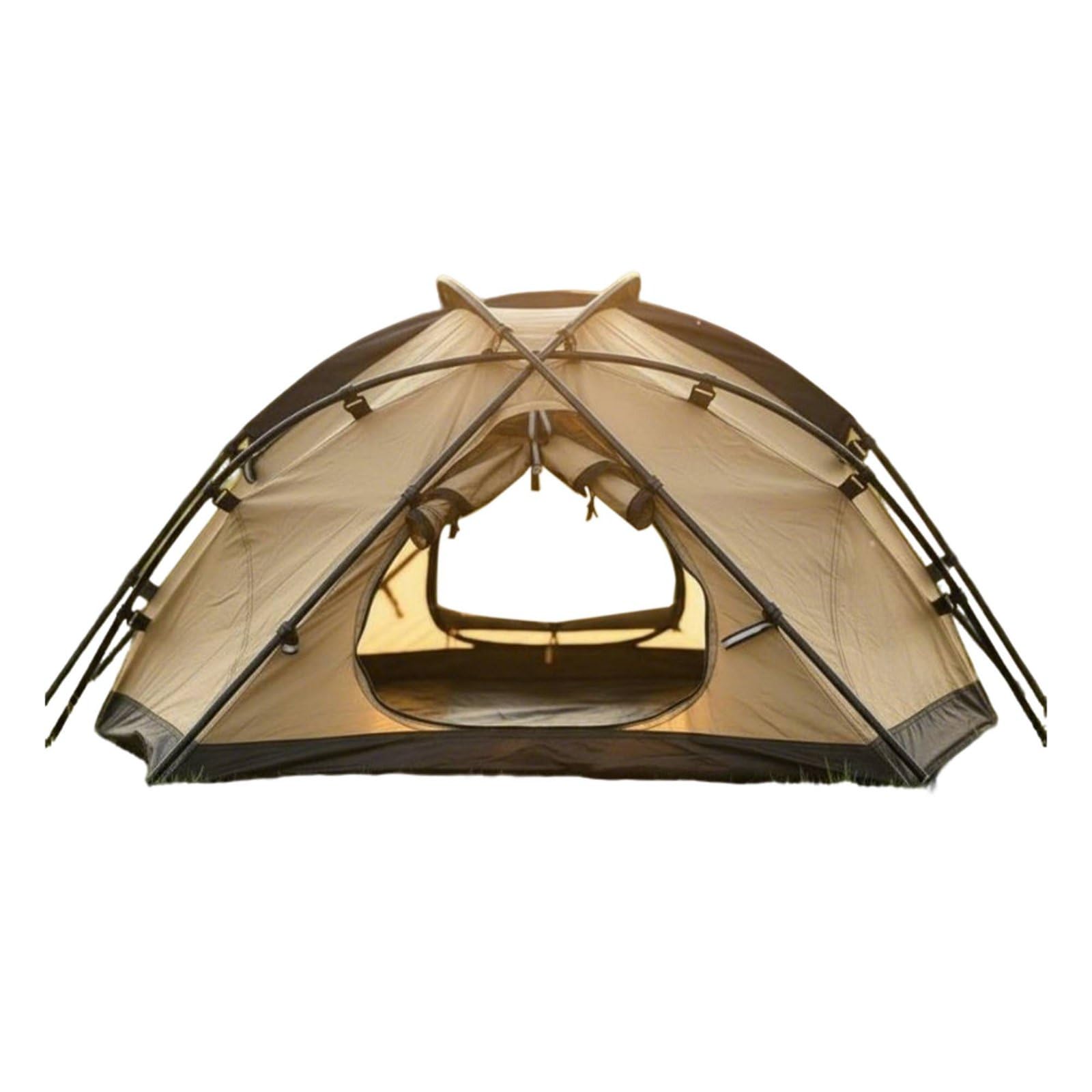 Faltbares Haustierzelt Wasserdicht Tragbares Hundezelt Tragbar und Leicht Outdoor Tiergehege für Camping, Reisen, Strand, Braun