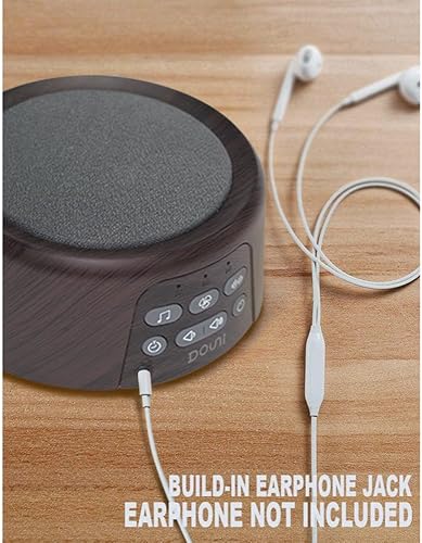 Miniatura 5 de Máquina de ruido blanco - Máquina de sonido para dormir con temporizador de sonidos relajantes y función de memoria para dormir y relajación,