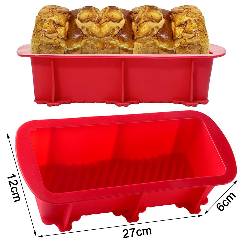 2 Stampi Plumcake In Silicone 28x12x6.5cm - Antiaderenti, Per Forno E Microonde, Grigio Scuro, Senza BPA - Foto 11