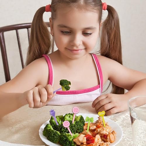 Miniatura 6 de 16 piezas de palillos de frutas para niños, palillos de dientes de animales lindos, accesorios Bento para niños pequeños, mini dinosaurios, picas de