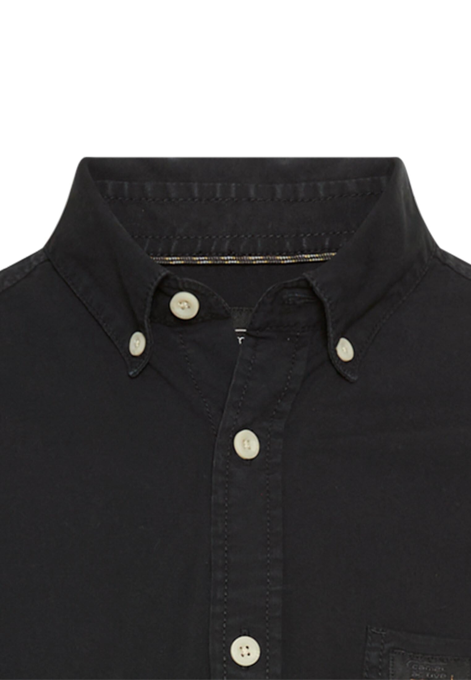 camel active Herren Langarmhemd mit Button-Down Kragen