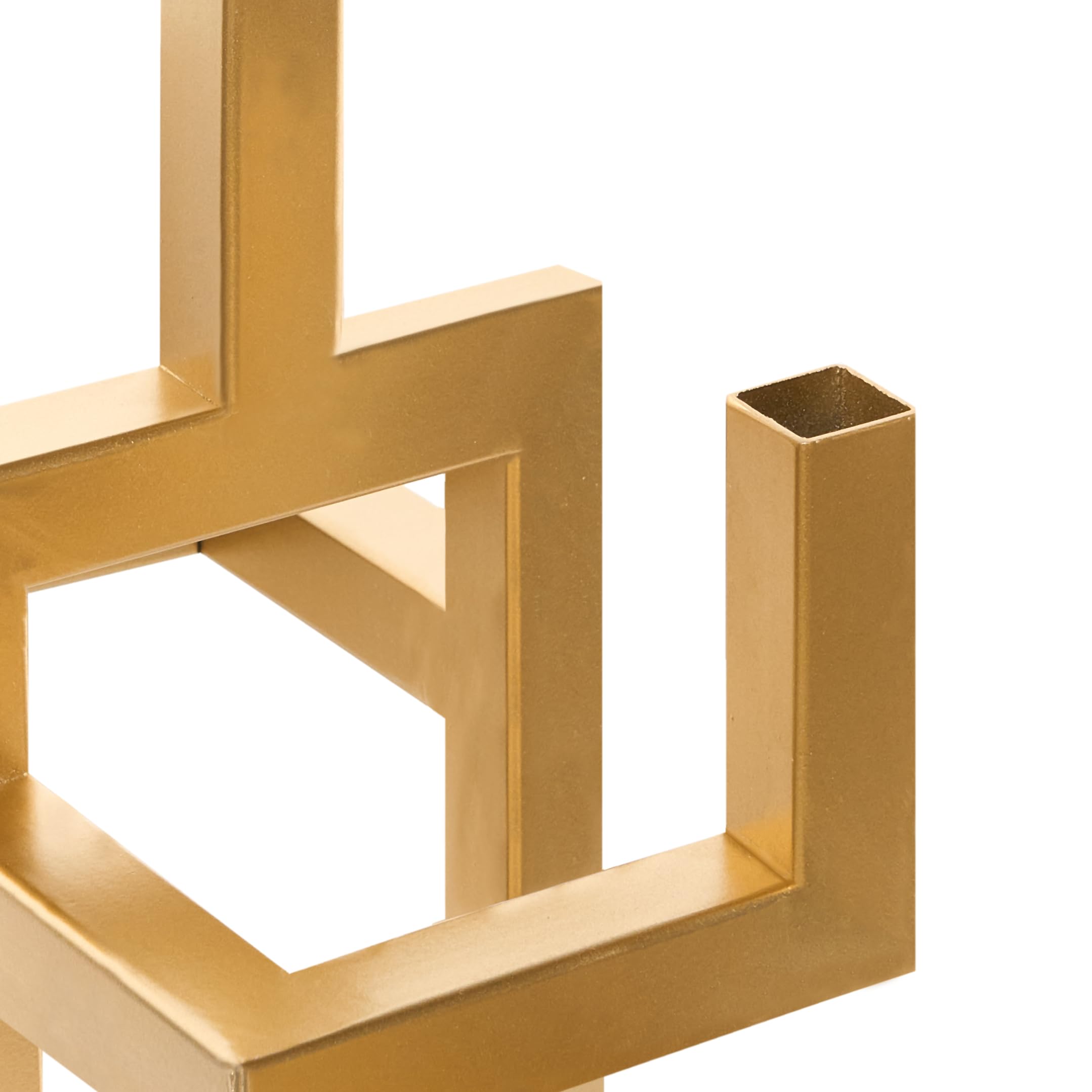 Kerzenständer für 5 Kerzen Metall Gold minimalistische Deko Raposo