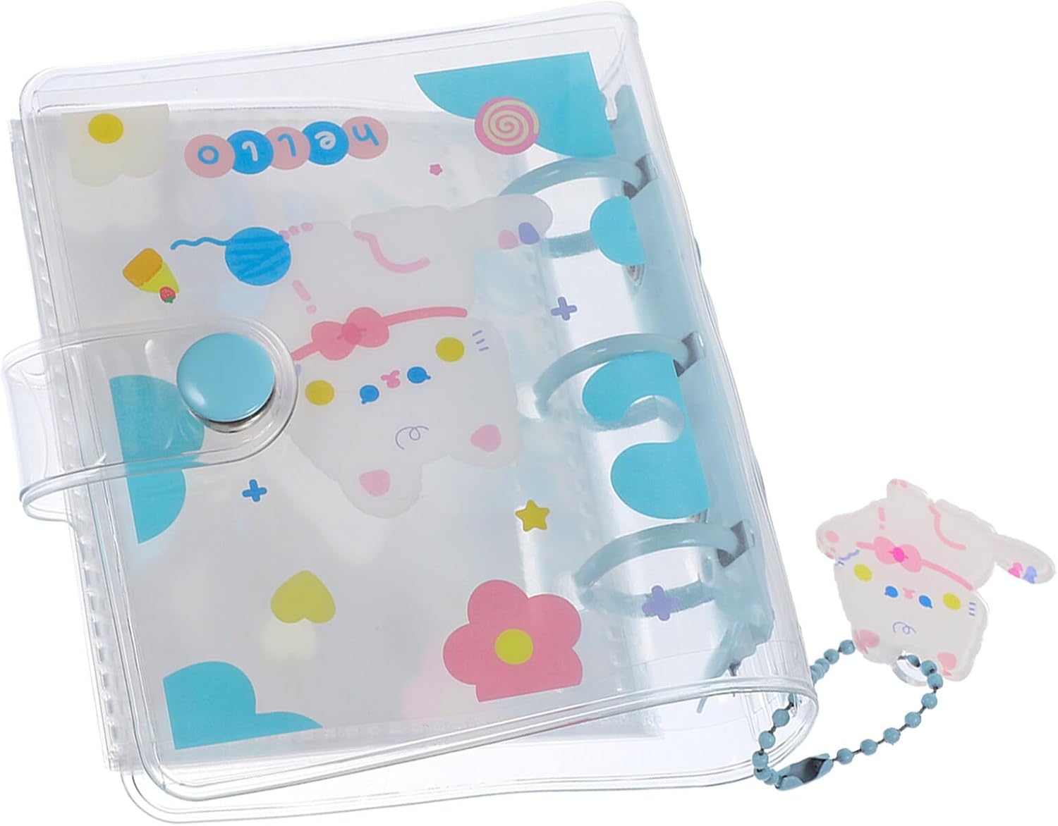 Cartoon Bunny PVC Card Album 10 Sheets Three Ring Binder