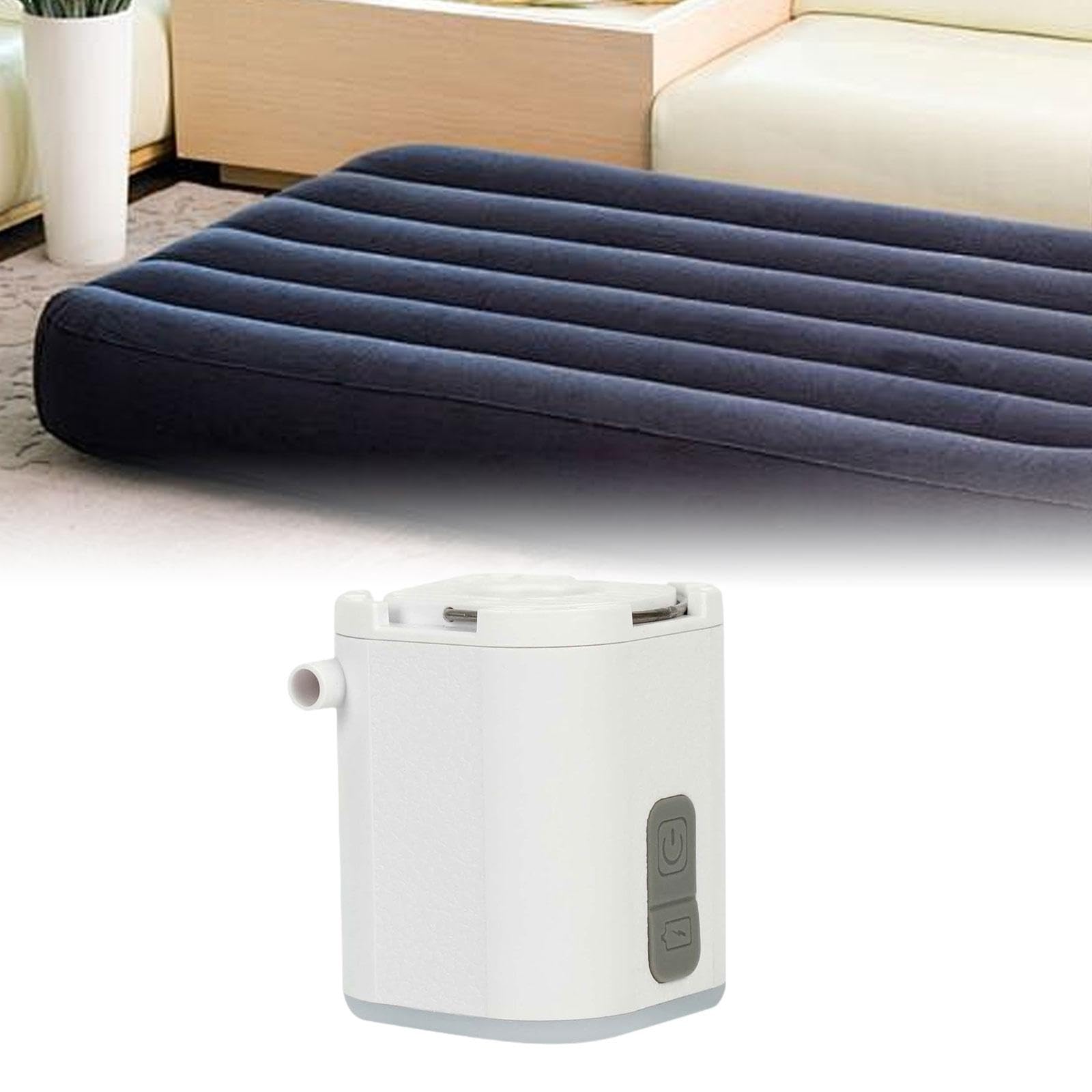 Bomba de Aire Eléctrica para Hinchables con Luz, Puerto Tipo C, Compacta para Flotadores.