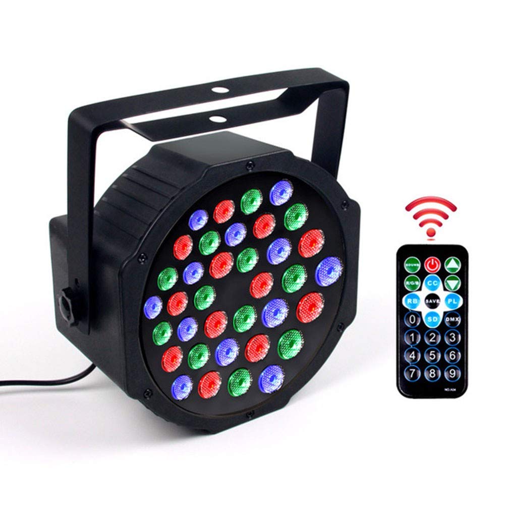 LED Stage Lights 36x1W LED Par Light RGBW DMX 512 Stage Lighting with Remote for Home Wedding, Event, Party and Festival
