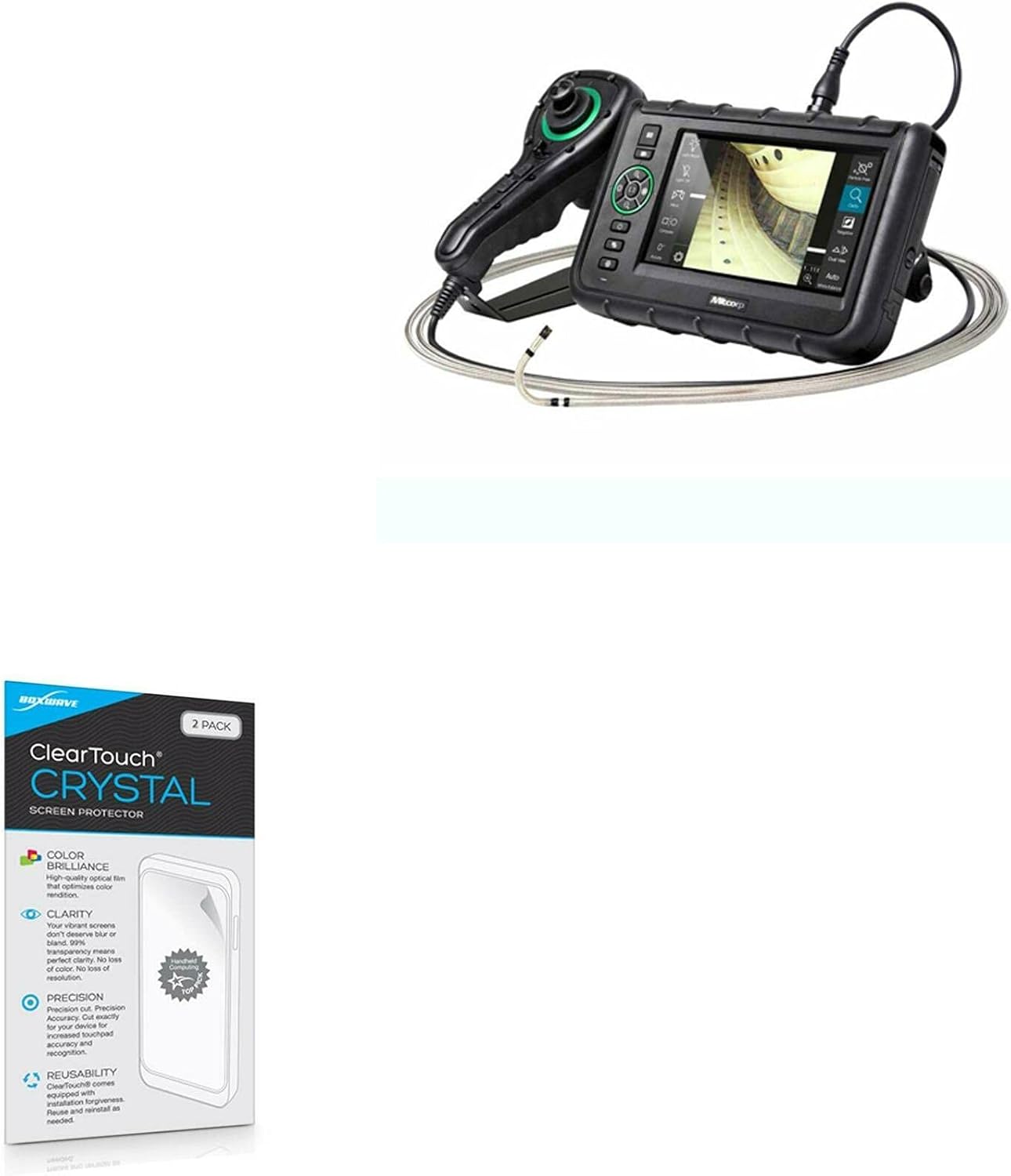 BoxWave Screen Protector Compatible with USA Borescopes USA1000 J-4-1500 Plus - ClearTouch Crystal (2-Pack), HD Film Skin - Shields from Scratches