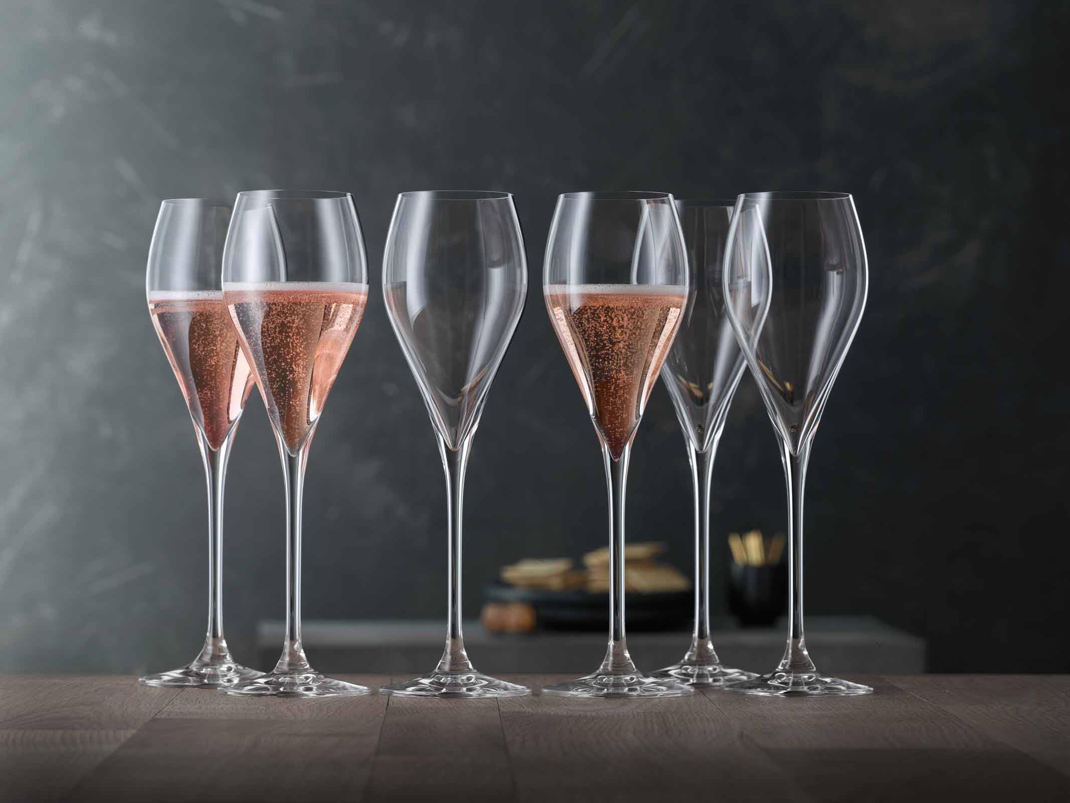Spiegelau Champagner Gläser Sparkling Party 250ml, 6 Stück, Special Glasses, 4900329, Sektgläser aus Kristallglas, Champagnergläser spülmaschinenfest