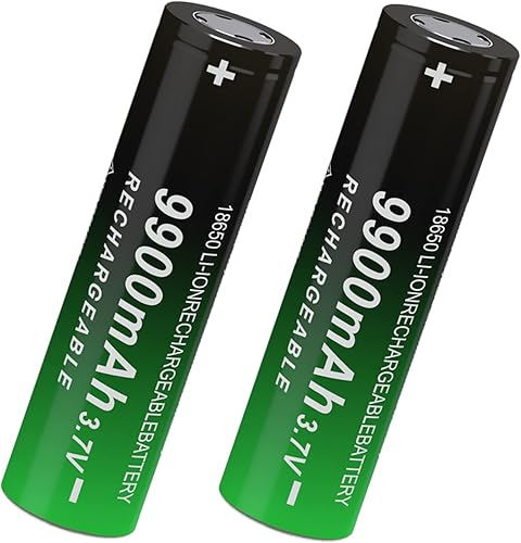 Batería recargable 18650 3.7V 9900mah de alta capacidad de larga duración para linterna, juguetes y luz de camino 250115-3S (parte superior plana,