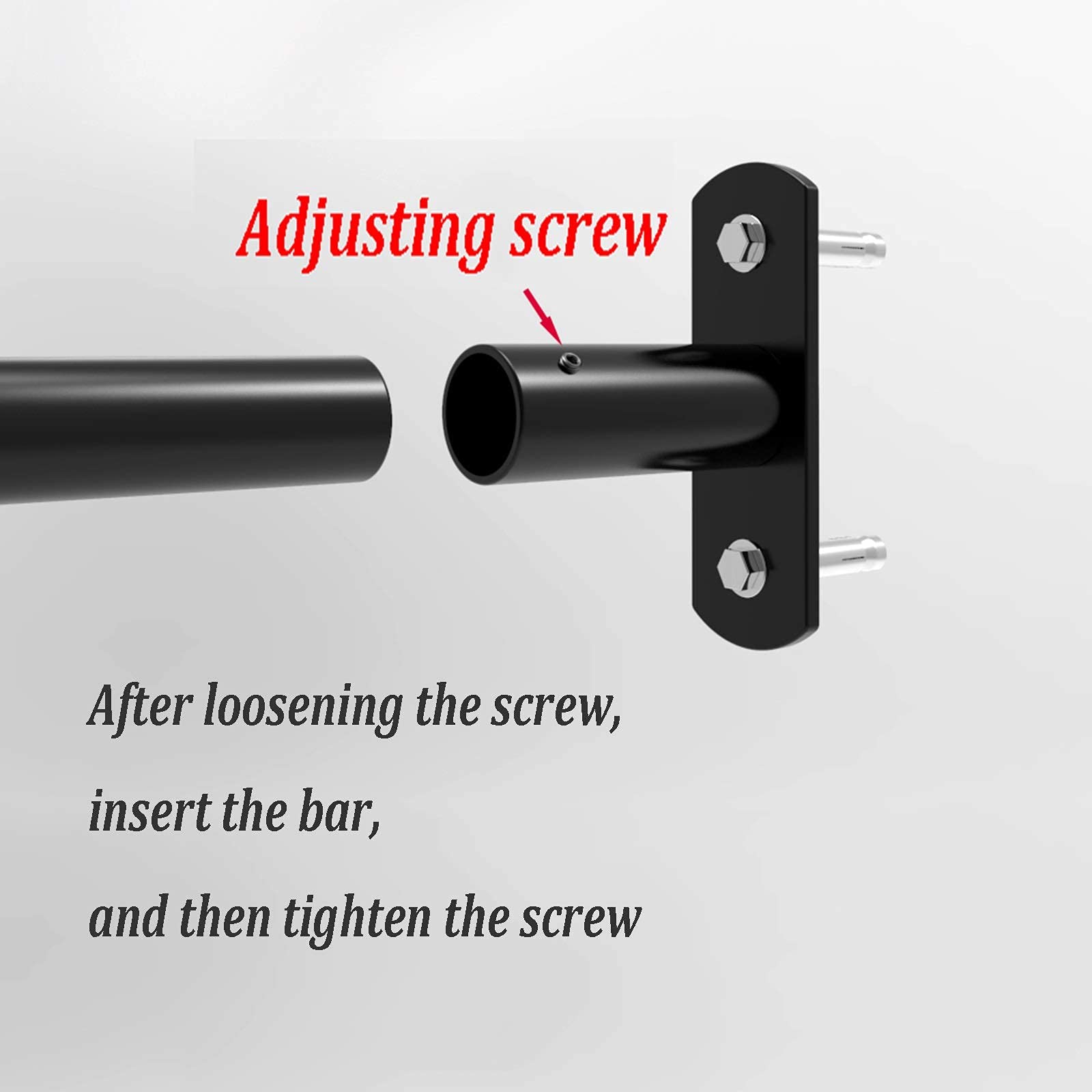 Amazon.co.jp: 懸垂バー 壁に取り付けられた水平バー、50-90CM/19.68