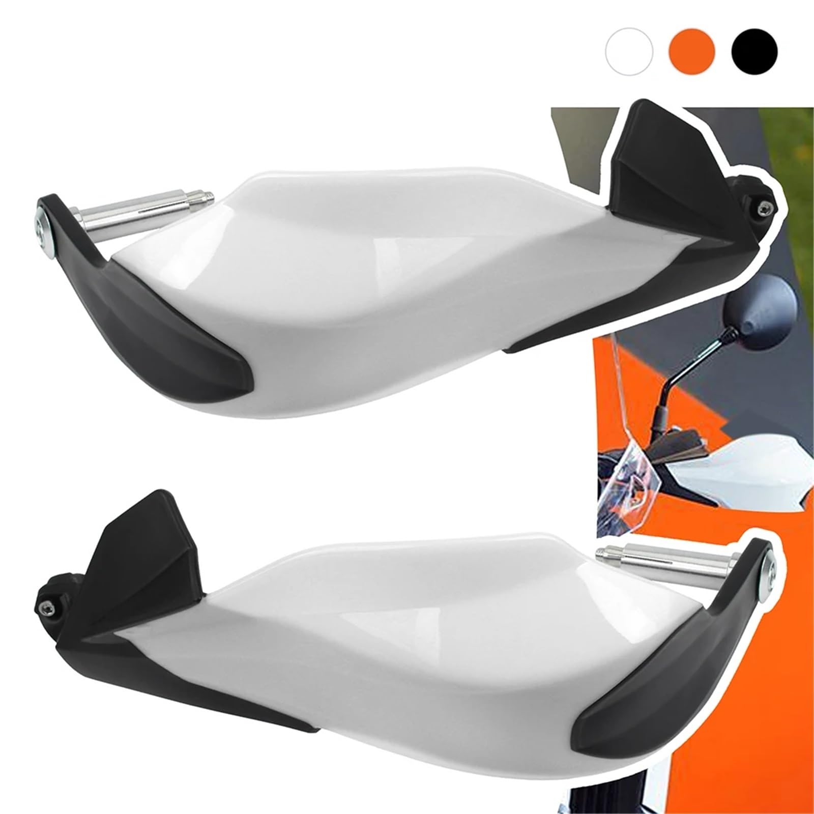Motocyklowe ochraniacze na dłonie Pasuje do HONDA YAMAHA akcesoriów osłon dłoni SUZUKI Osłona motocykla Protector(Orange)