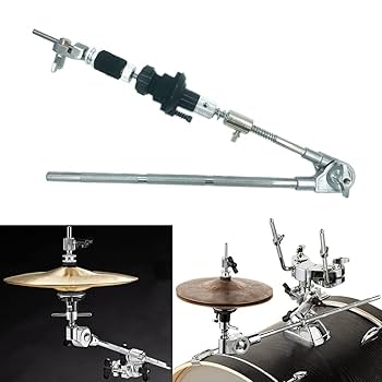 Drum Set Cymbal Arm Cymbal Attachment Compatible With Hi-Hat Cymbal Closed Hi Hat Arm Cymbal L Arm Rod 11mm Diameter Cymbal Boom Arm For Percussion Instruments Hardware Accessories Yamaha Boom Cymbal Arms