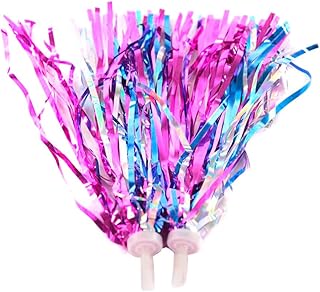 erioctry Childrens Bike Handlebar Streamers/Bicycle Grips Sparkle Retro Pom Pom Tassels/Trike Scooter Handgrip Colorful Ribbons/Baby Carrier Accessories