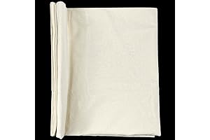 100% Natural Cotton Muslin Fabric: Unbleached, Unfinished Muslin Fabric For Apparel, Sewing, Crafts
