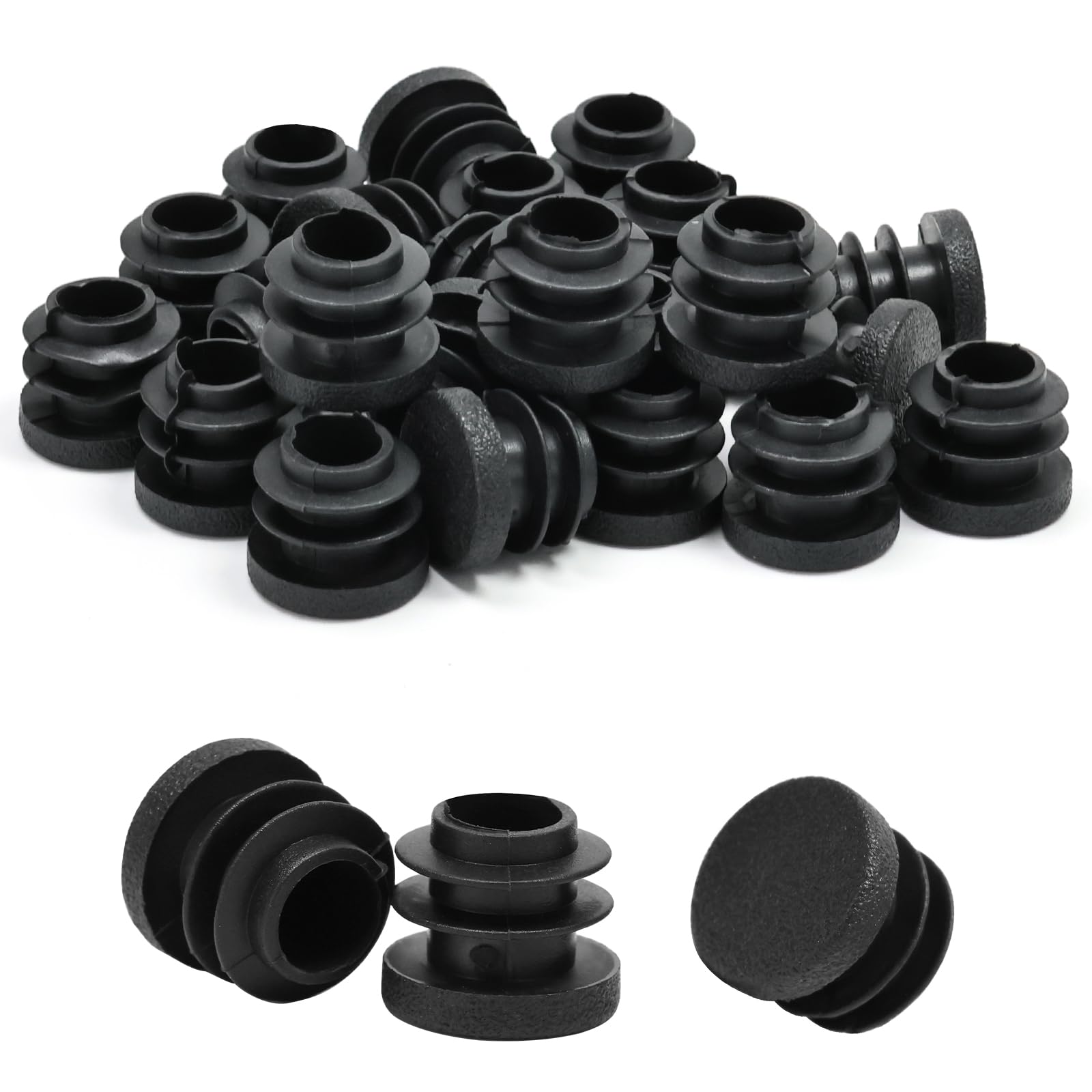 Tapones de plástico de 16 mm para proteger suelos y tapar patas de sillas de metal