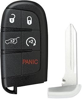 StandardAutoPart Replacement Keyless entry Smart key fob Compatible with Jeep Grand Cherokee 2014 2015 2016 2017 2018 2019 2020 M3N40821302 68066350AB M3N-40821302 (5 Button Hatch)