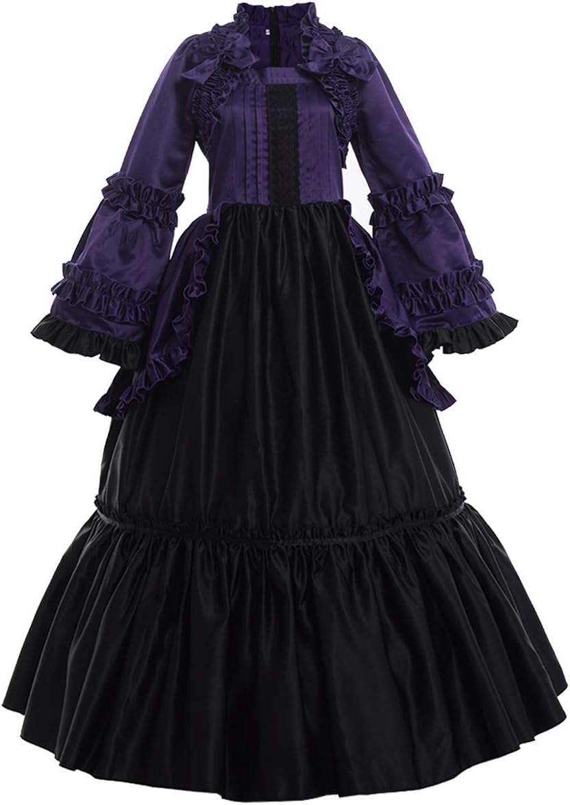 Women's Victorian Dress Renaissance Rococo Ball Gown (dress with hoop skirt)