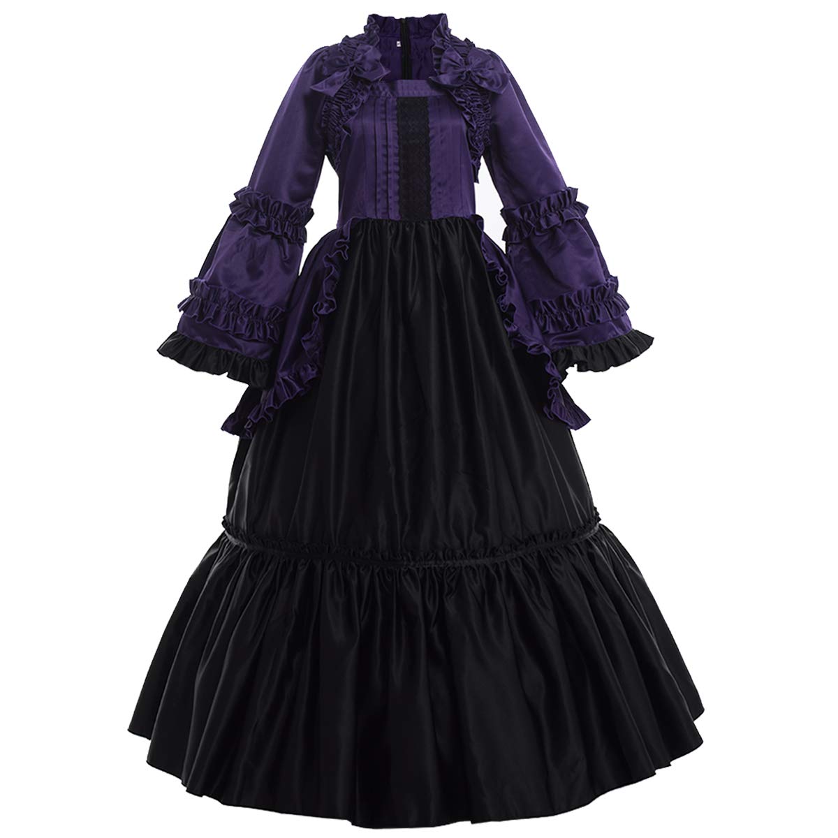 GRACEARTWomen's Victorian Dress Renaissance Rococo Ball Gown (dress with hoop skirt)