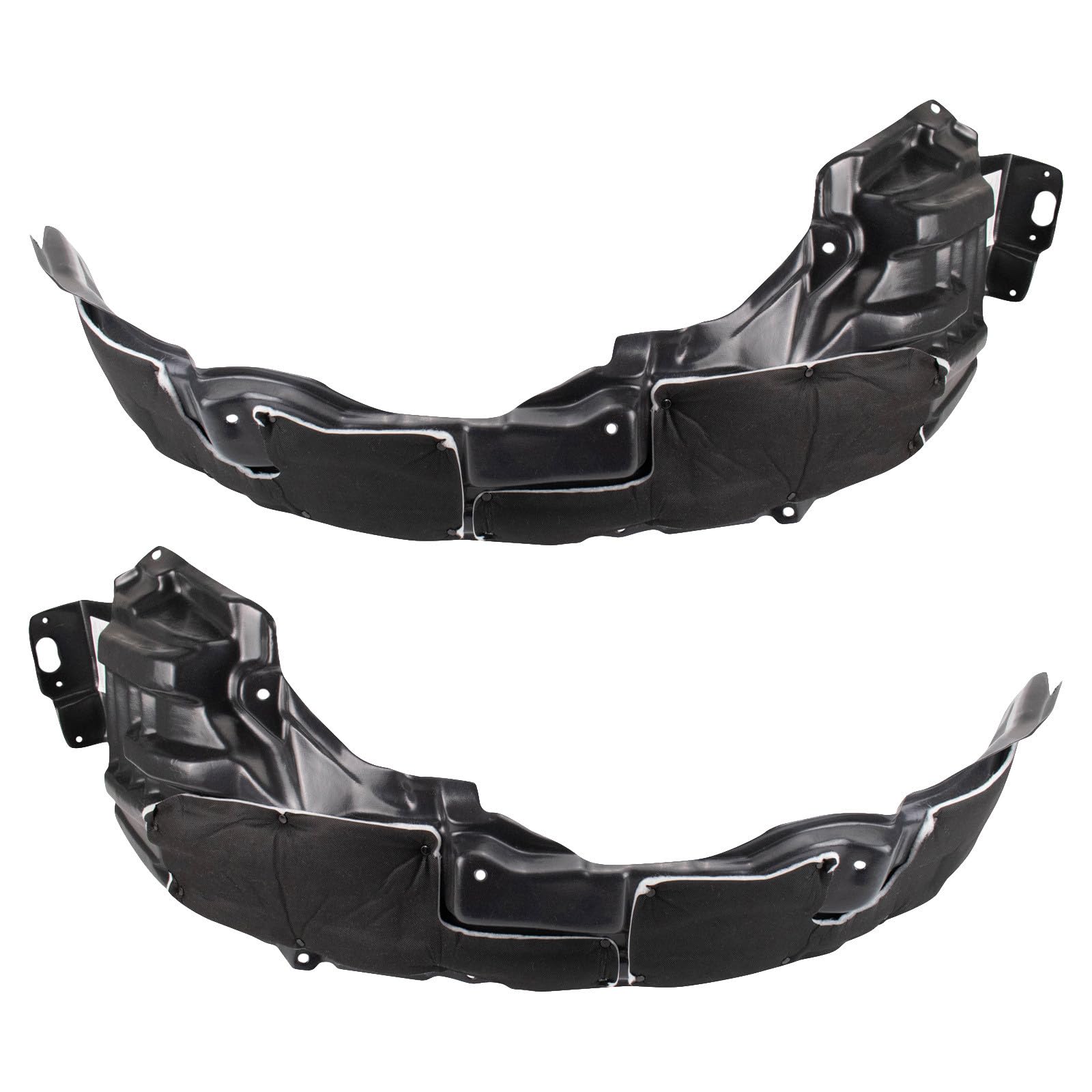 TRQ Front Inner Fender Liner Set | For 2014-2019 Mitsubishi Outlander Sport MI1248127 MI1249127