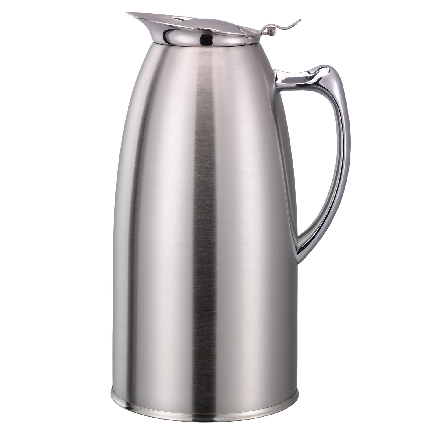 Service Ideas WP20SA Water Pitcher, Foam insulated, Stainless Steel, Satin Finish, 2L