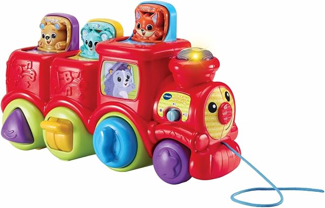 VTech Pop & Sing Animal Train | Push & Pull Toy Train With Animal Sounds & Music | Suitable for Ages 6 - 36 Months