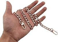 Vista 57 de HAHIYO Correa metálica de cadena para bolso de 43.3' de oro para bolso cruzado, bandolera y bolso de mano, cómoda y plana de 0.4' de ancho, extra