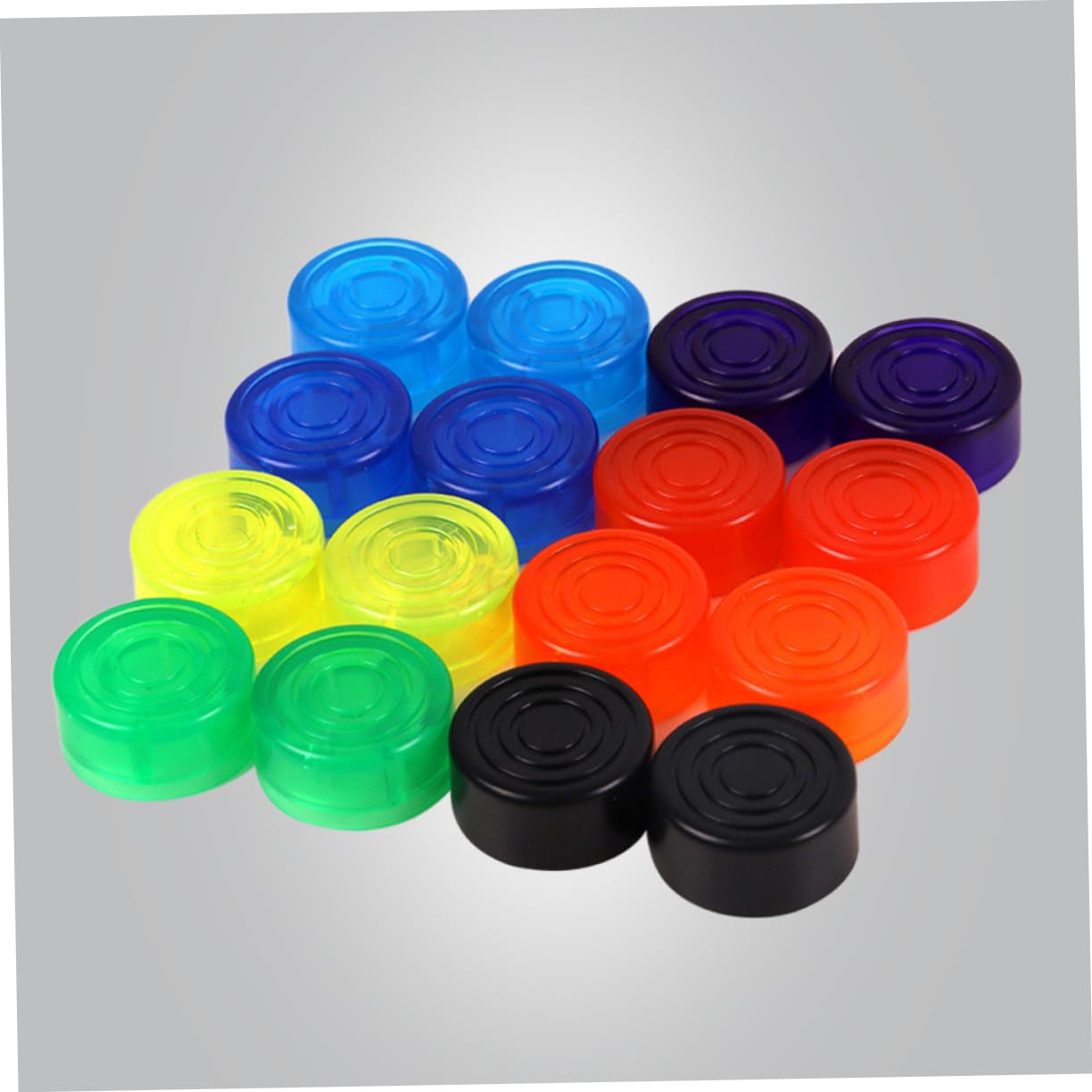 NULYLU Guitar Foot Switch Pedal Cap 10pcs Guitar Effect Cap Pedal Topper to Protect Your Foot Switch Anti-slip Surface Random