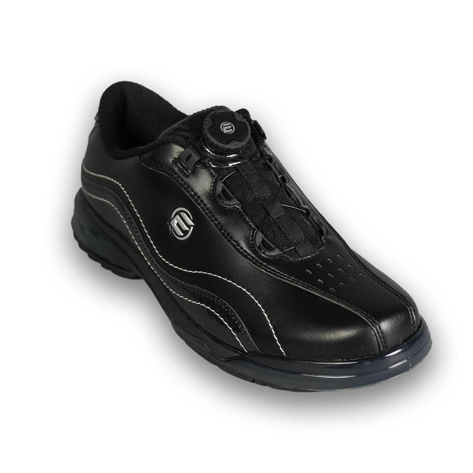 Elite Predator Dial Fastening Men’s Bowling Shoes - Professional Bowling Shoes - Right Hand Bowling Shoes - Includes Interchangeable Slide Soles and Heels - Comfortable Fit