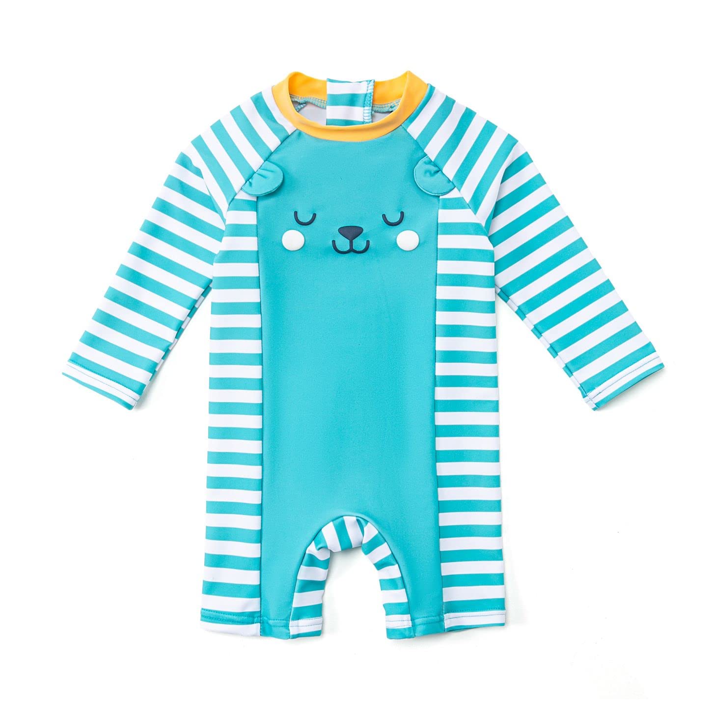 BONVERANO Baby Junge EIN stück 3/4 der ärmellänge UV-Schutz 50+ Badeanzug MIT Einem Reißverschluss…