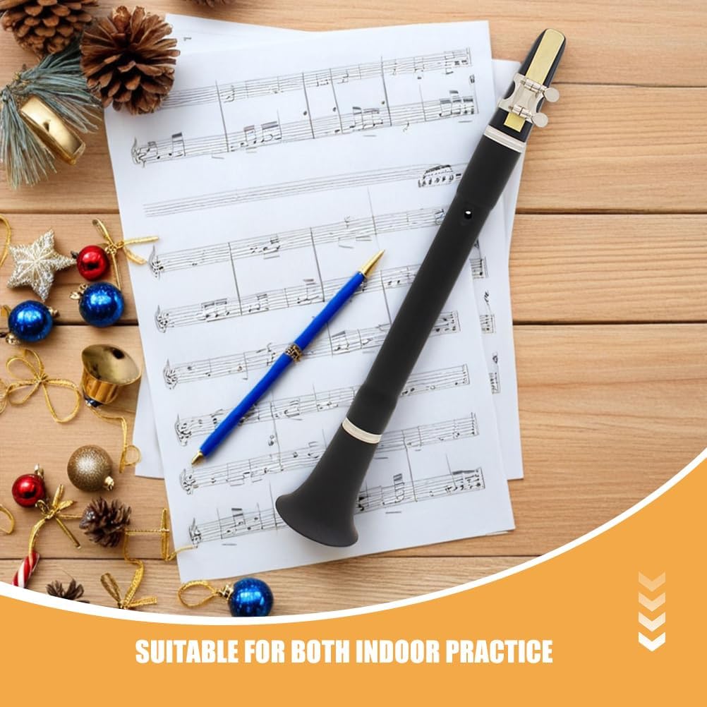 BESTonZON 1 Set Clarinet: Beginner & Students-friendly Keyless Clarinet with Cleaning Tools - Western Woodwind Instrument for Adult Teens