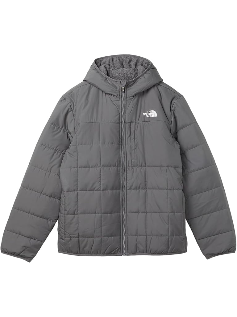 Gray The North Face Reversible Shasta Full Zip Hooded Jacket (Little Kid/Big Kid)