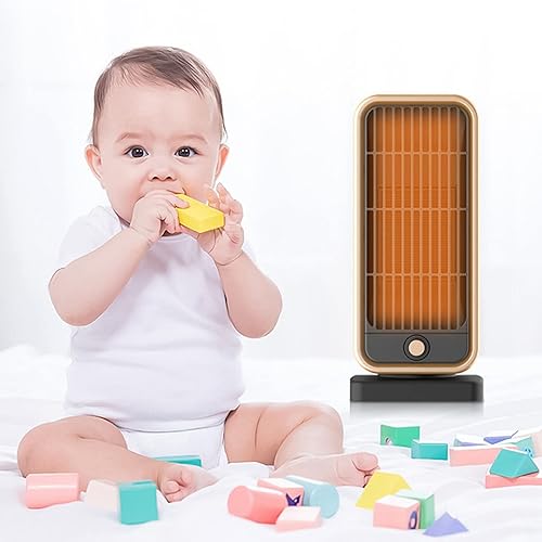 Miniatura 9 de Silent PTC - Calentador de ventilador de cerámica - Calefacción 3S, ahorro de energía, protección de inclinación, 500 W, con calefacción avanzada de