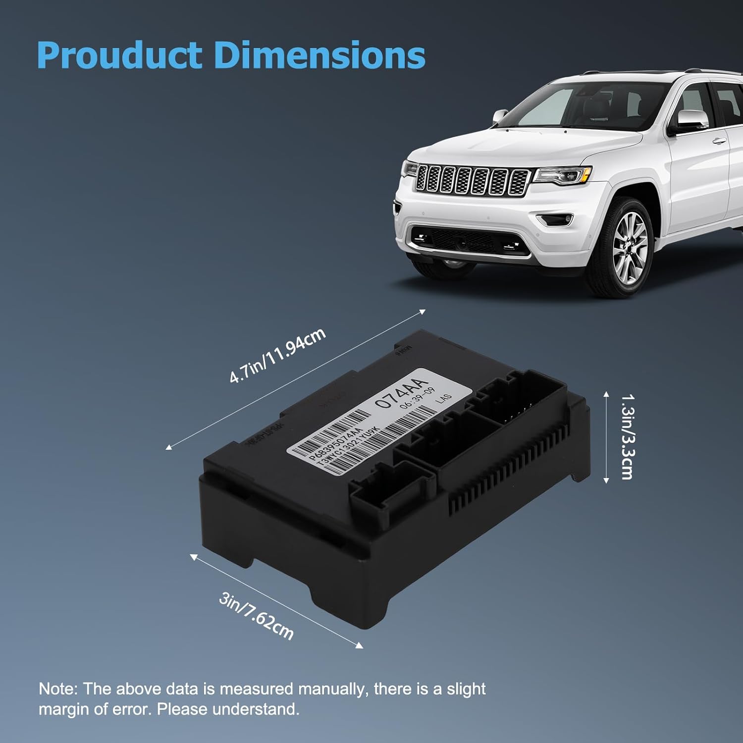 OTO-K Transfer Case Control Module TCCM Compatible with Jeep Grand Cherokee Dodge Durango 2014 2015 2-Speed Automatic Transmission,Replace#68395074AA 05150732AE