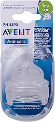Bico Mamadeira Clássica Número 2, Philips Avent, Transparente, Tamanho 2