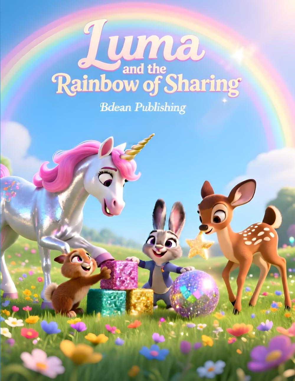 Luma and the Rainbow of Sharing: A Magical Unicorn’s Journey to Friendship and Joy