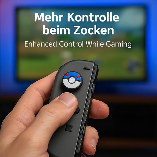MatoSan® 6X Thumbstick Kappen – Zubehör für Switch 2 – Ergonomische Joystick Grip Caps für besseren Halt & Präzision – Gaming Daumenkappen für Controller (Version 3) - 4