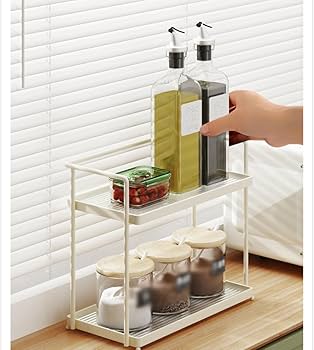 Amazon｜[FOQW] キッチンラック バスルーム収納 32*16*26cm 調味料