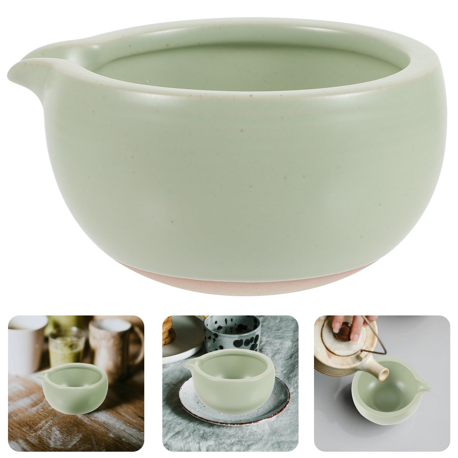 Keramik Teeschale mit Ausguss 525ml für Teezeremonie