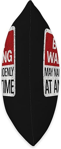 Miniatura 2 de Funny Mens Grandpa Humor Jokes For Boppy Divertido letrero de advertencia de Boppy para hombre, con texto en inglés "May Nap Suddenly at Any Time",