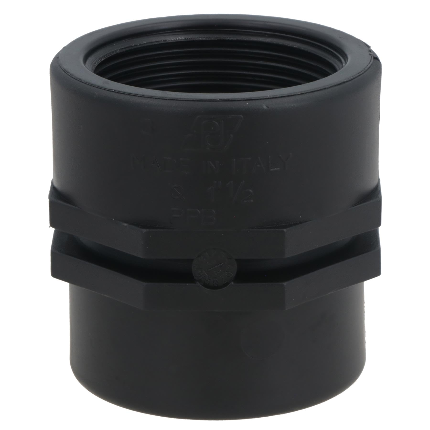 Polypropylene PP Female Threaded Pipe Reducing Socket 1-1/2in – 1-1/4in BSP 1pc