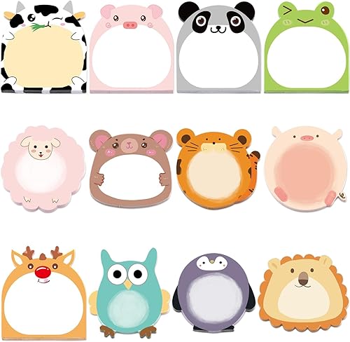 Miniatura 9 de Fancy Land 24 Pads Cute Sticky Notes Animal Sticky Notes for Teachers Classrooms 720 Sheets Memo Pads Page Markers Flags Teacher Appreciation