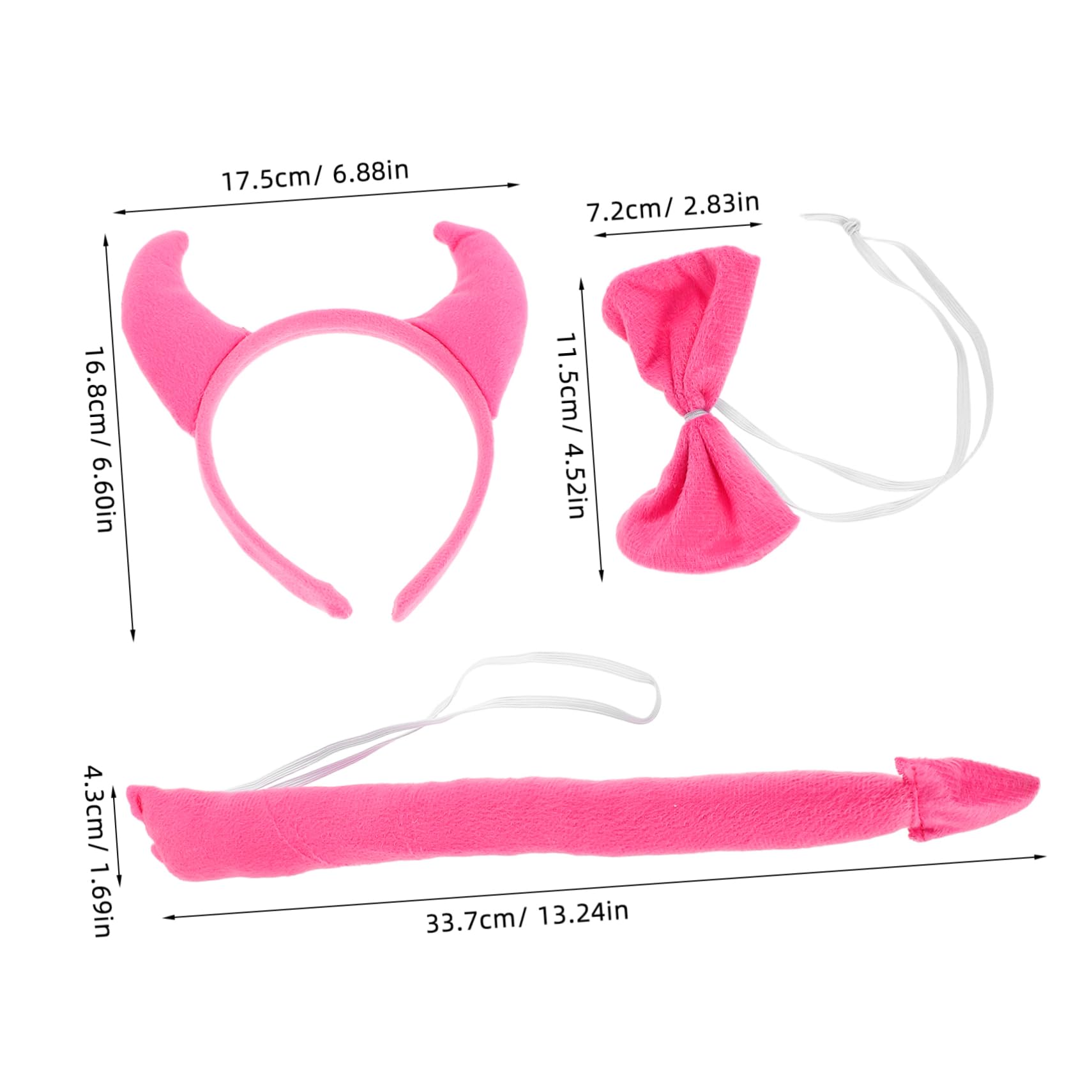 COLLBATH Horn for Women Headband Ox Horn Headband Hair Hoop Halloween Scary Accessories