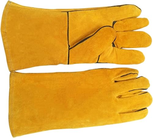 Uonlytech Guantes de protección de alta temperatura, guantes a prueba de mordeduras para perros, guantes de entrenamiento de mascotas, guantes de